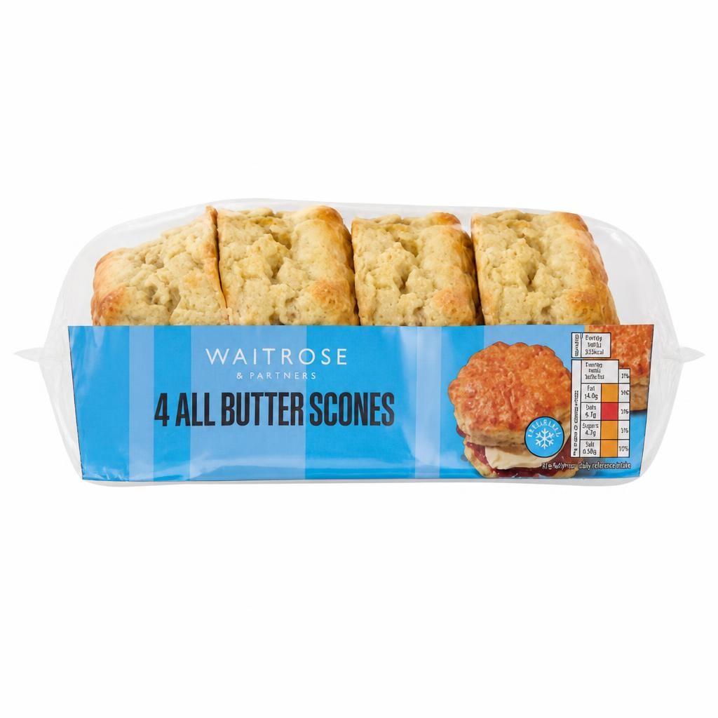 Waitrose 4 All Butter Scones