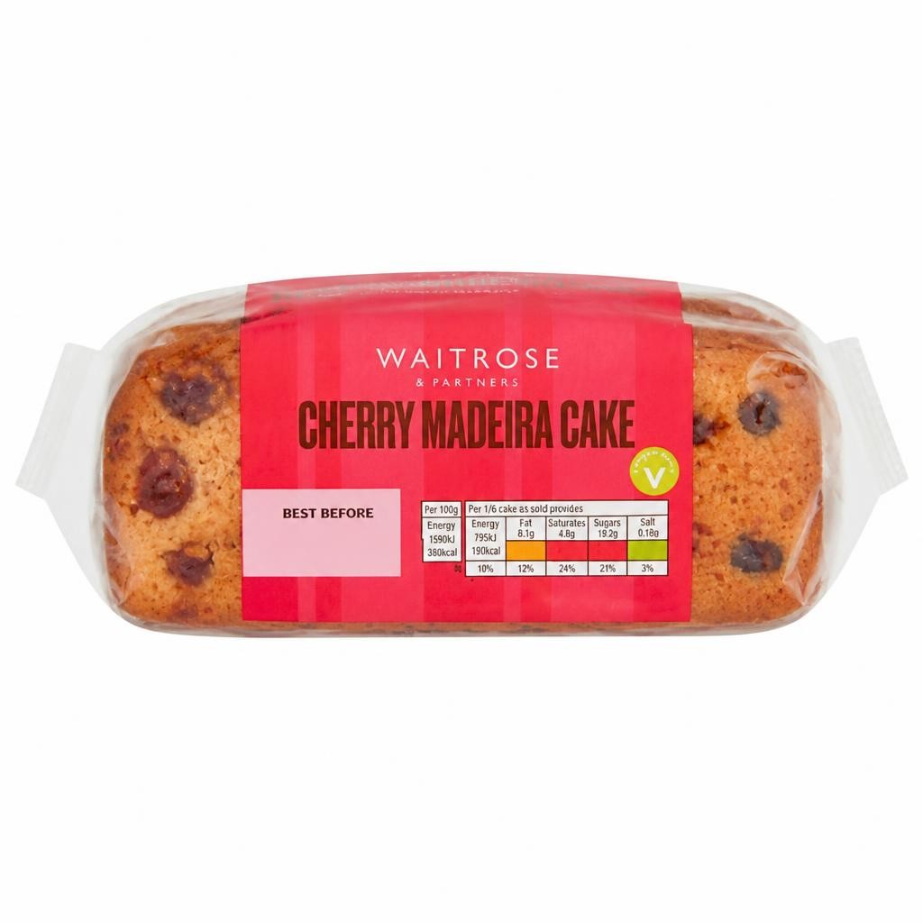 Waitrose Cherry Madeira Cake