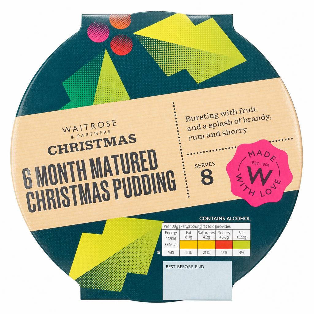 Waitrose Christmas 6 Month Matured Christmas Pudding