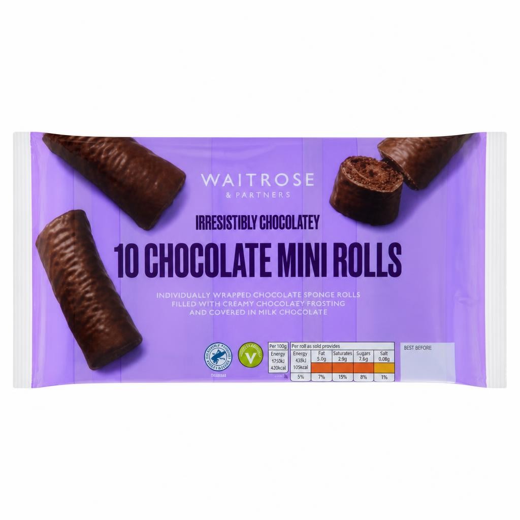 Waitrose 10 Chocolate Mini Rolls