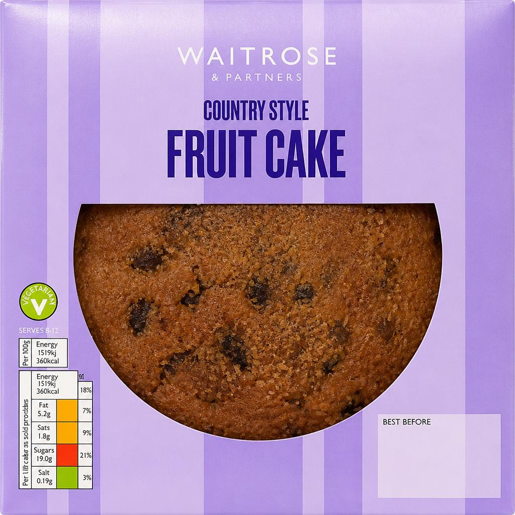 Waitrose Country Style Fruit Cake
