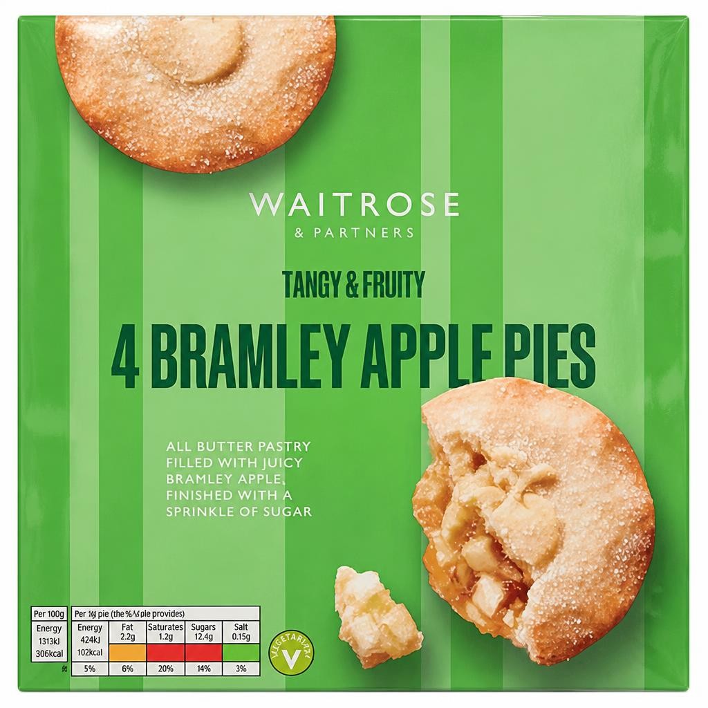 Waitrose 4 Bramley Apple Pies