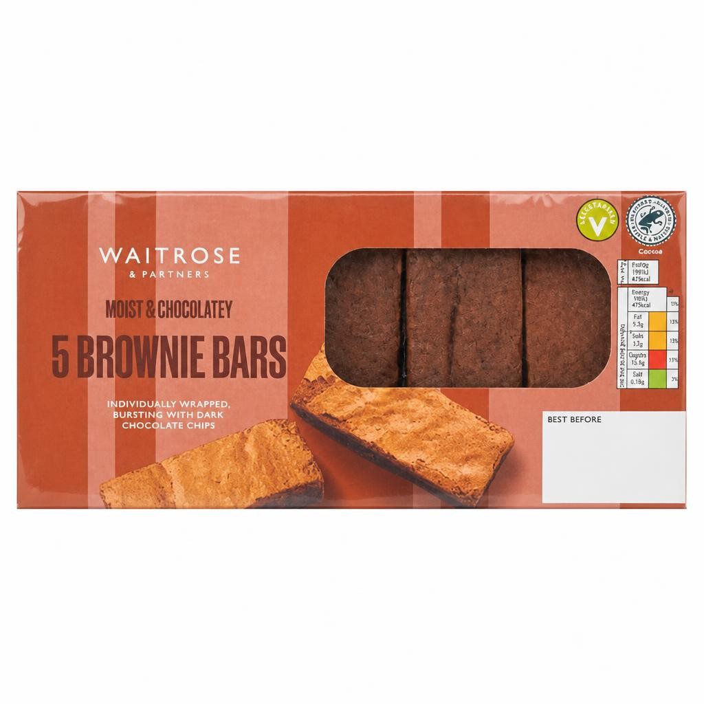 Waitrose 5 Brownie Bars
