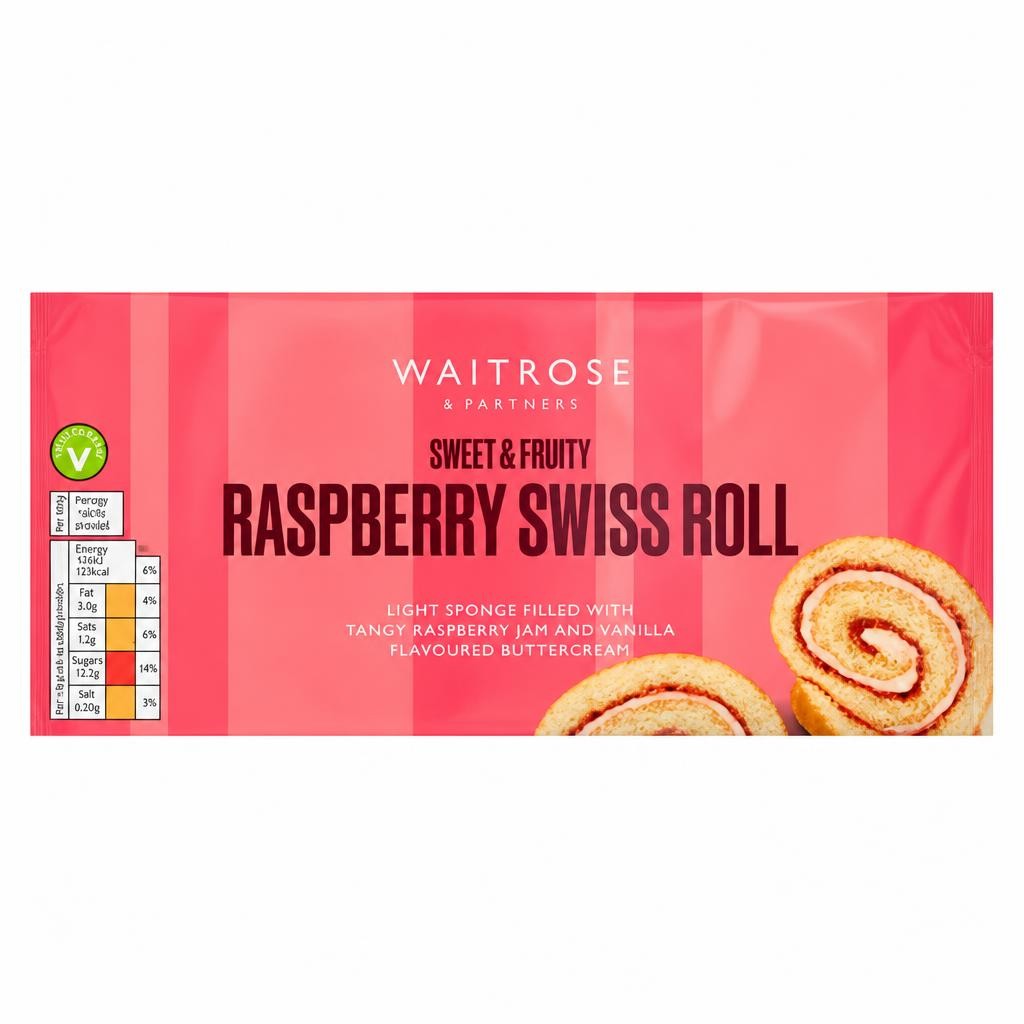 Waitrose Raspberry Swiss Roll
