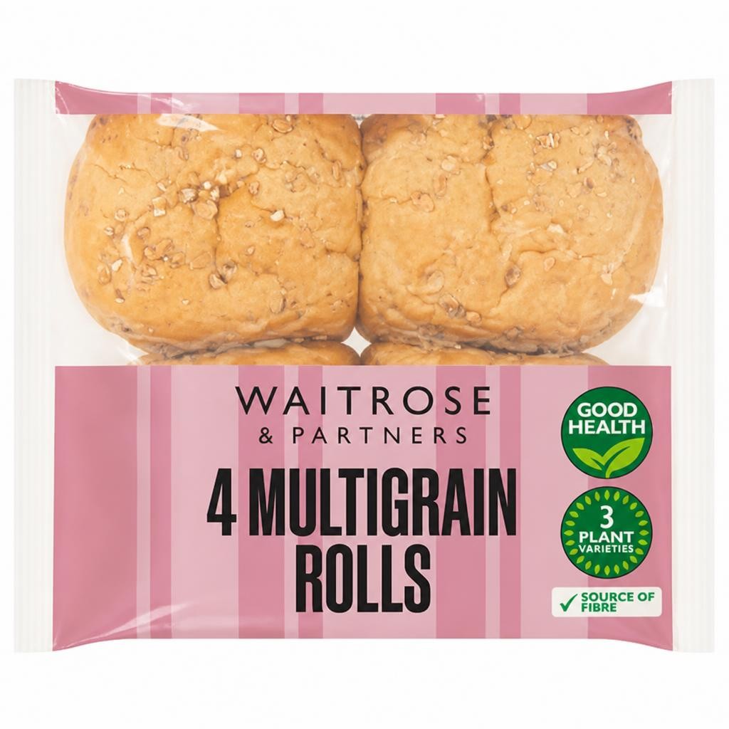 Waitrose 4 Multigrain Rolls