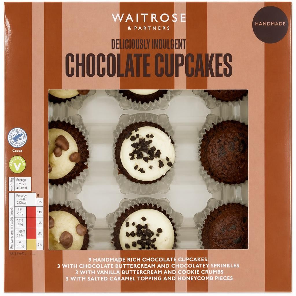 Waitrose Mini Chocolate Cupcakes