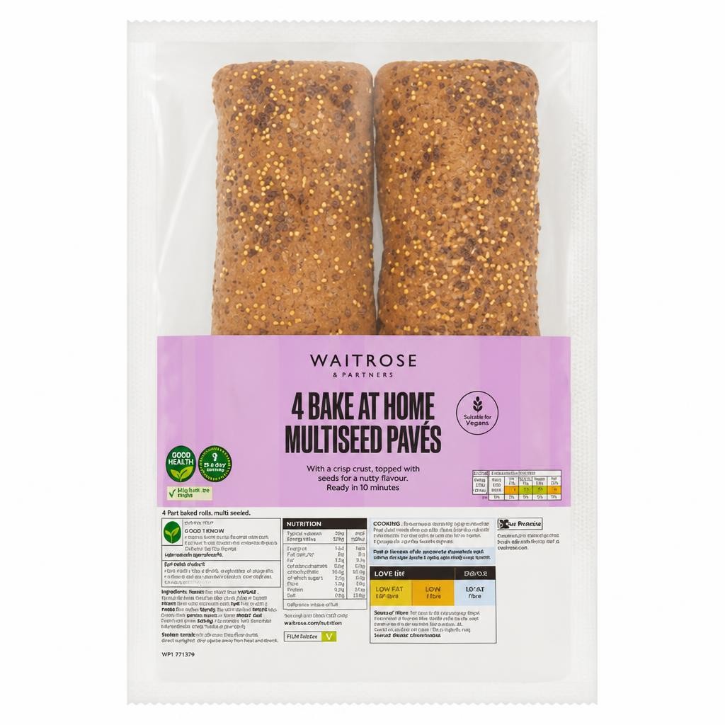 Waitrose 4 Bake at Home Multiseed Pavés