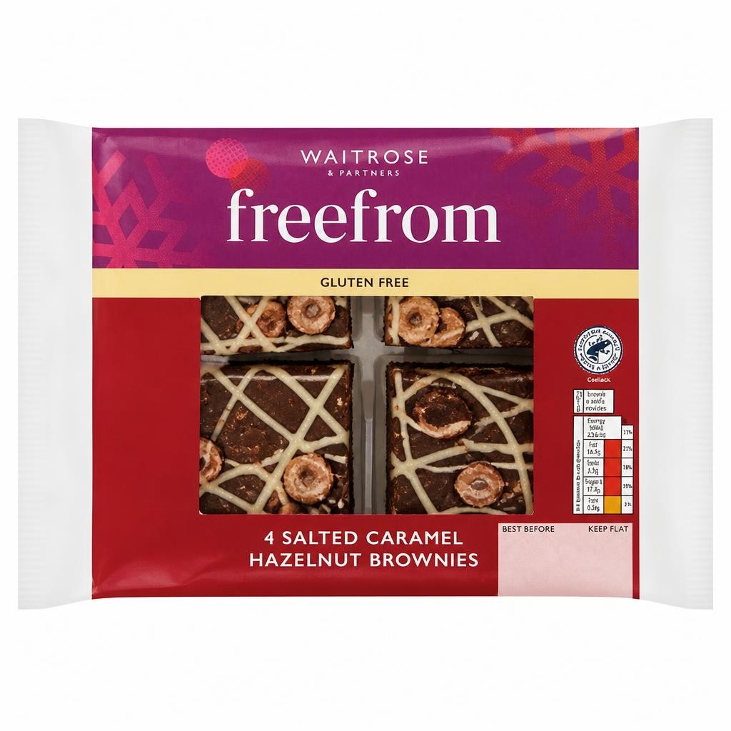 Waitrose Salted Caramel & Hazelnut Brownies
