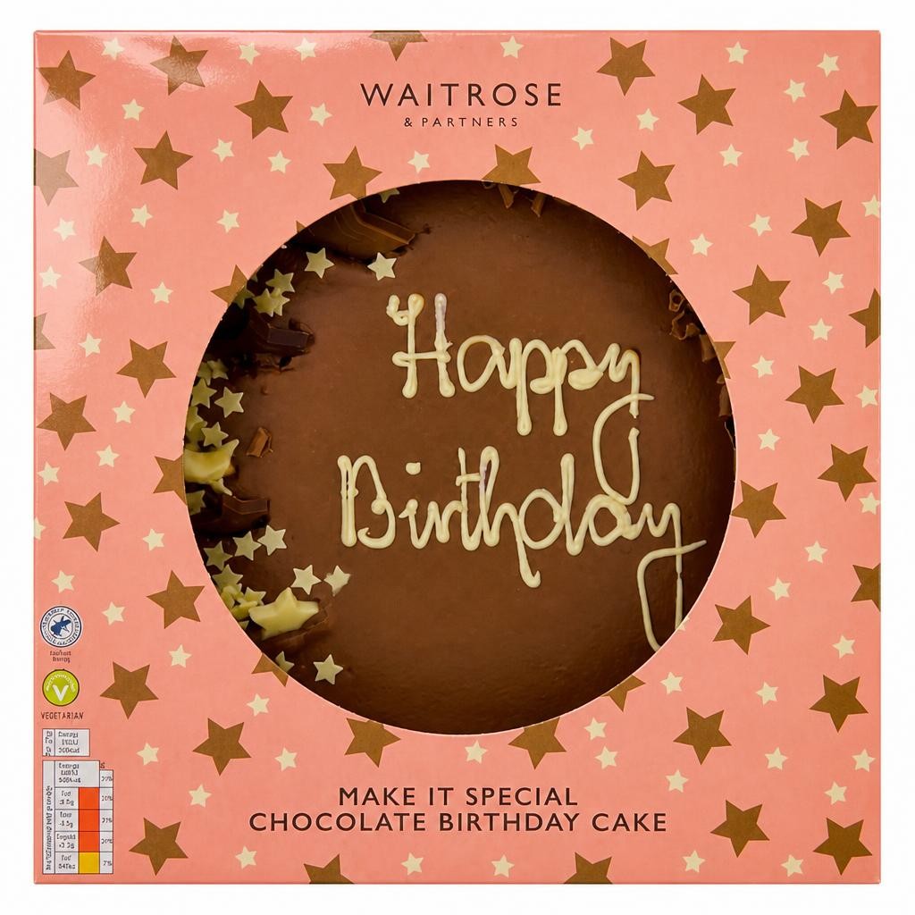 Waitrose Make It Special Chocolate Birthday Cake