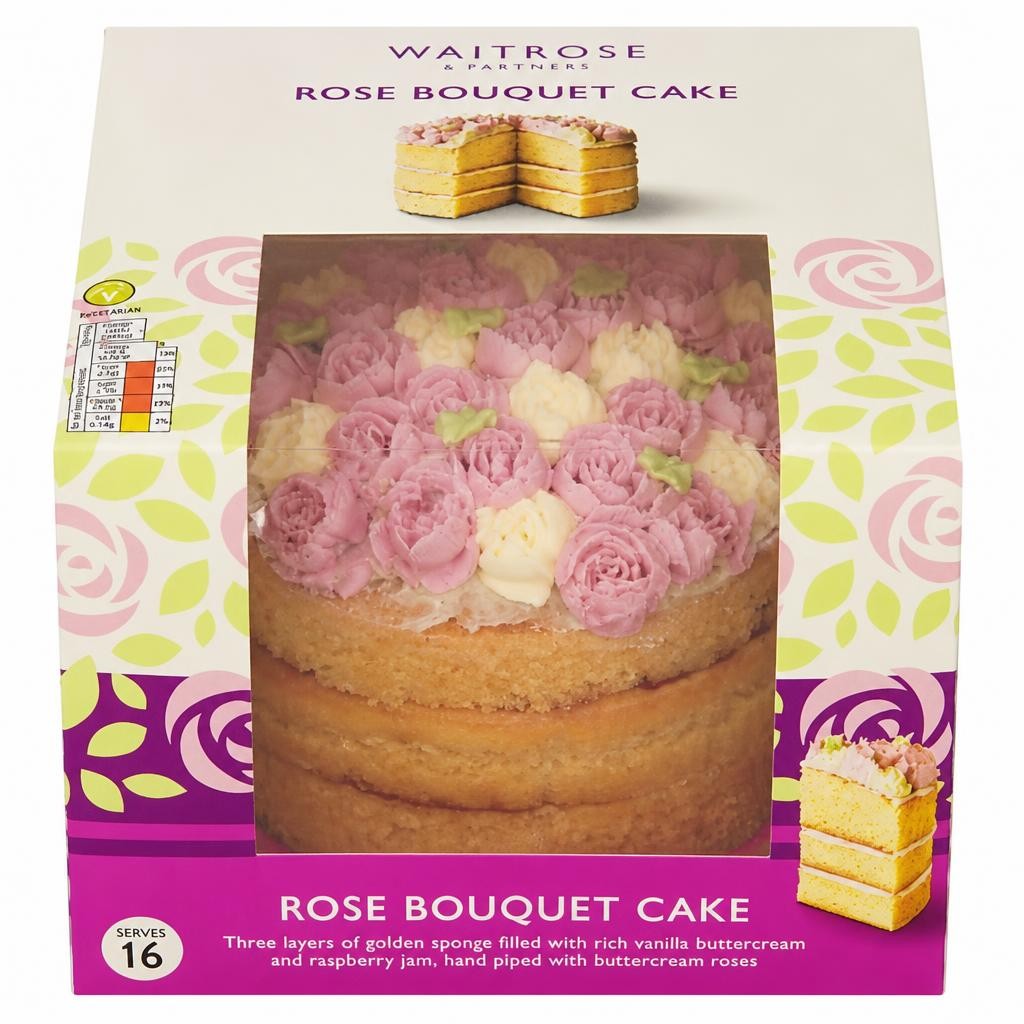 Waitrose Rose Bouquet Cake