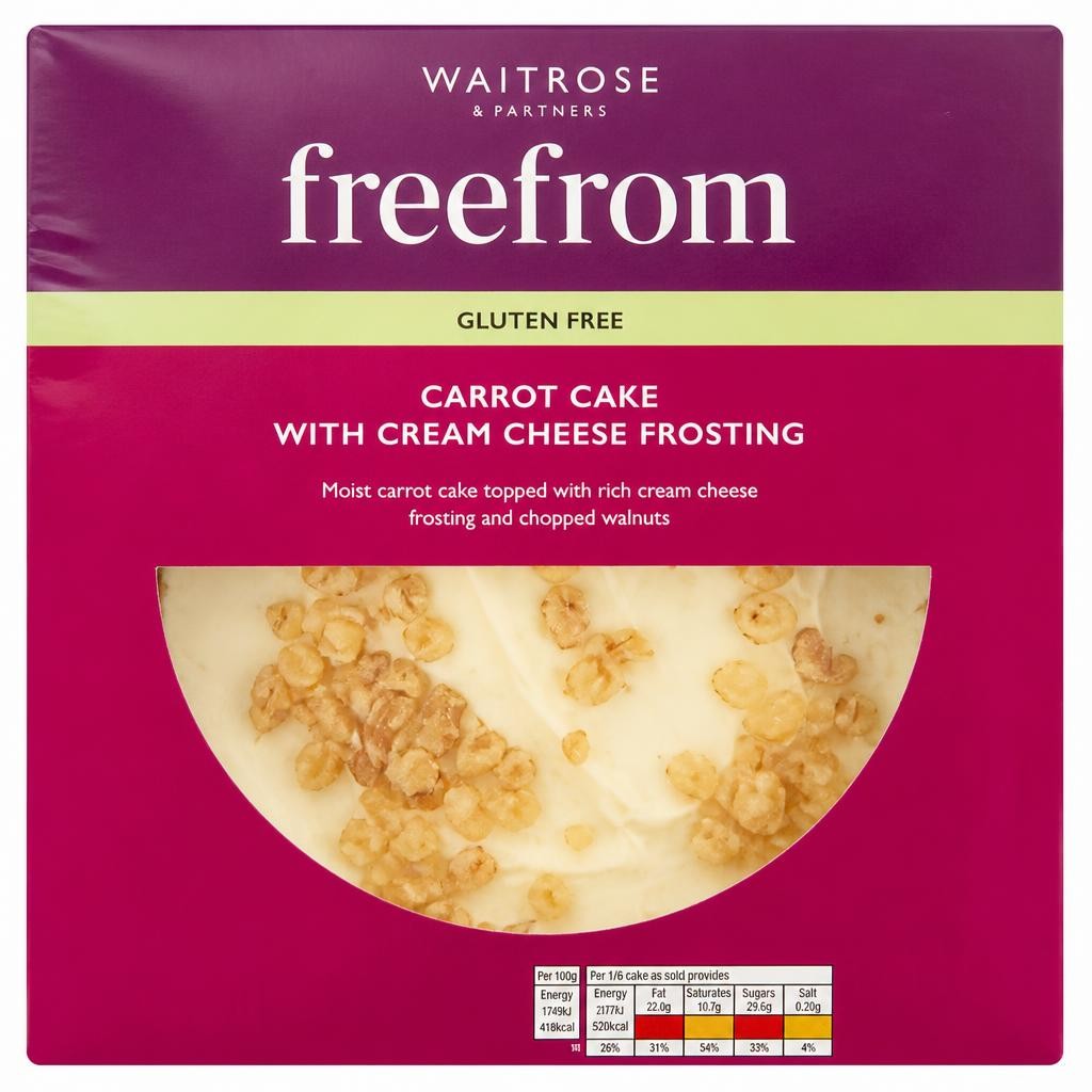 Waitrose Free From Carrot Cake with Cream Cheese Frosting