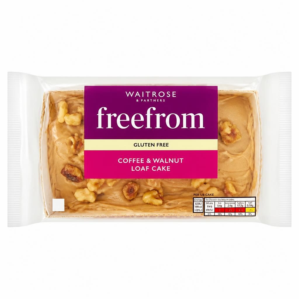 Waitrose Free From Coffee & Walnut Loaf Cake