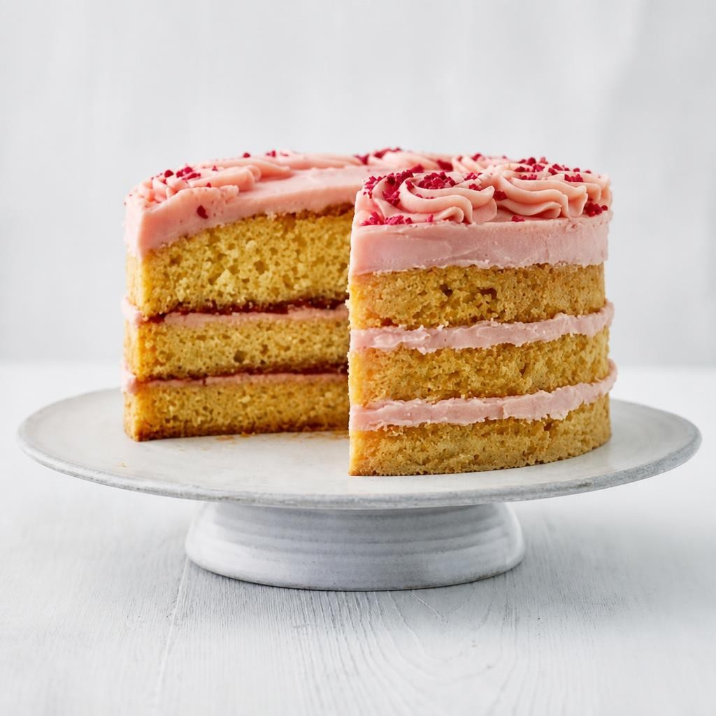 Lemon, Raspberry & Rose Triple Layer Cake