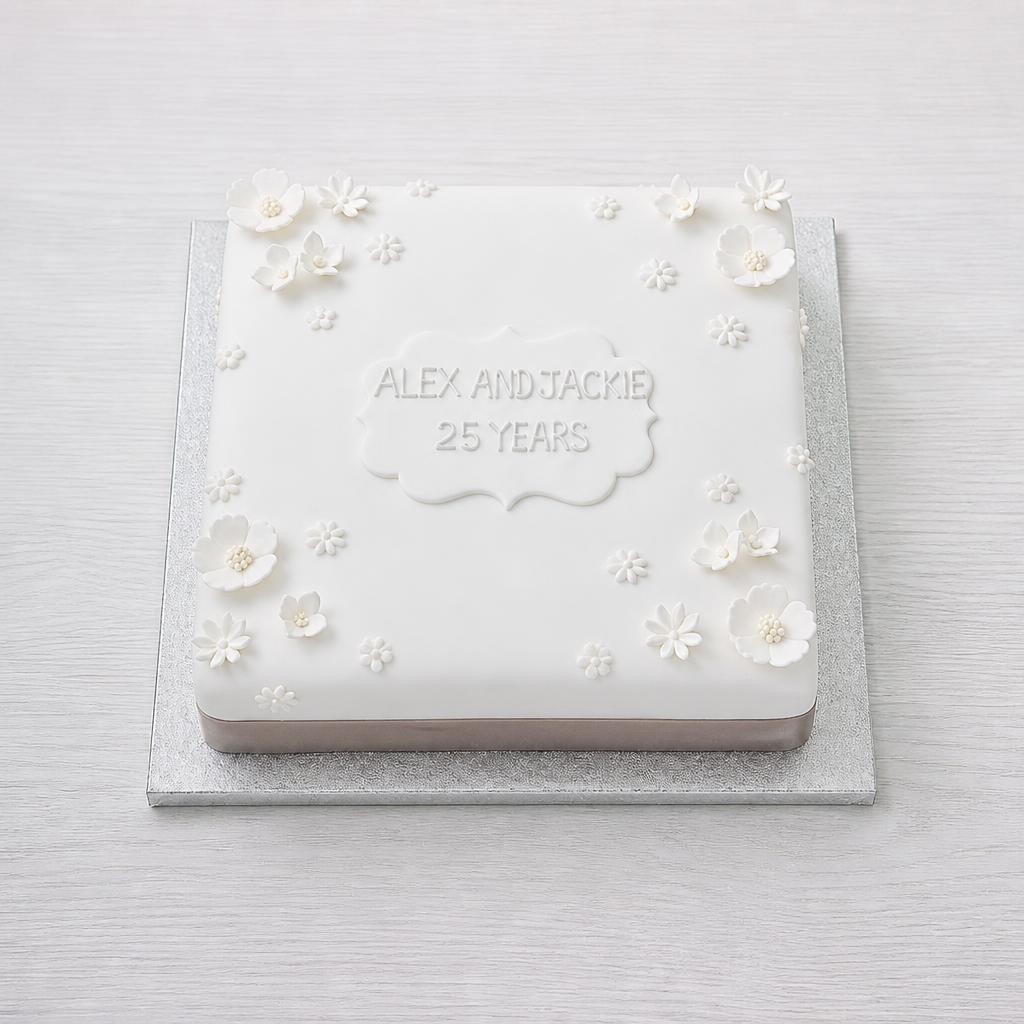 Silver Celebration Cake