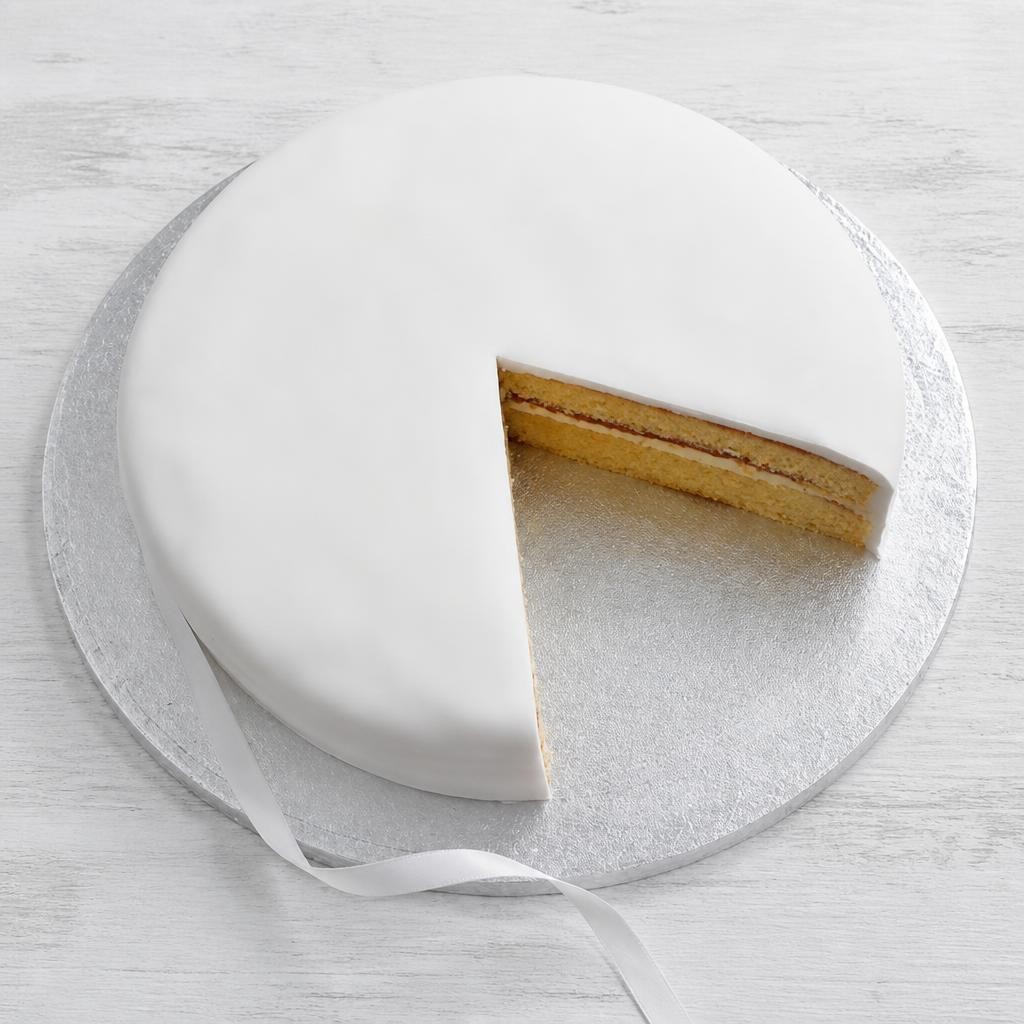 Undecorated Golden Sponge Cake