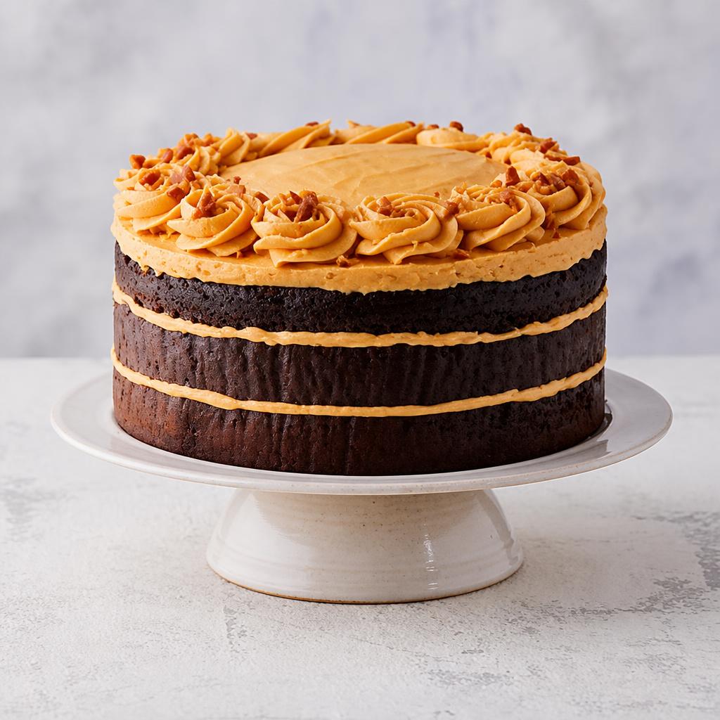 Chocolate Salted Caramel Triple Layer Cake