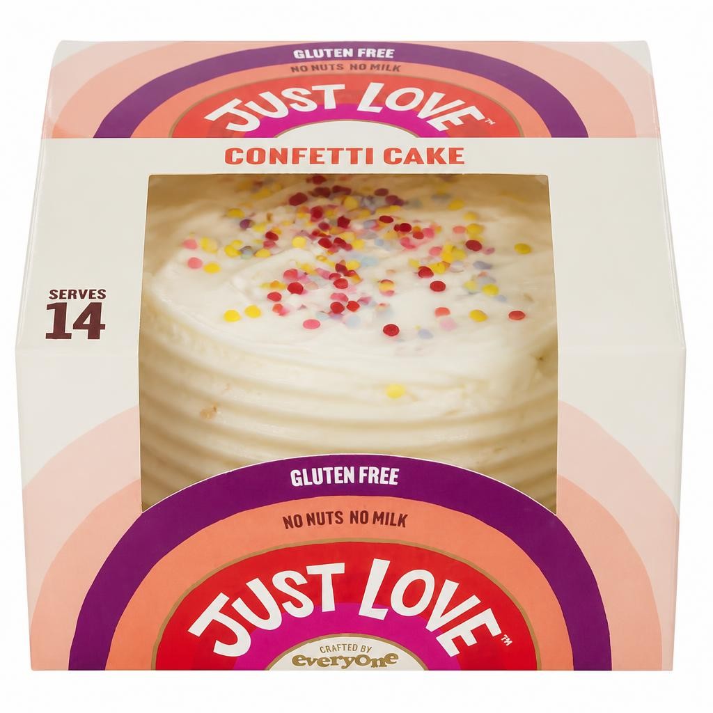 Just Love Gluten Free Confetti Cake
