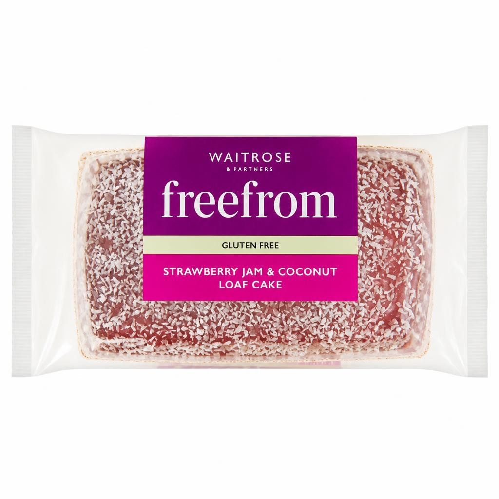 Waitrose Free From Strawberry Jam & Coconut Loaf Cake