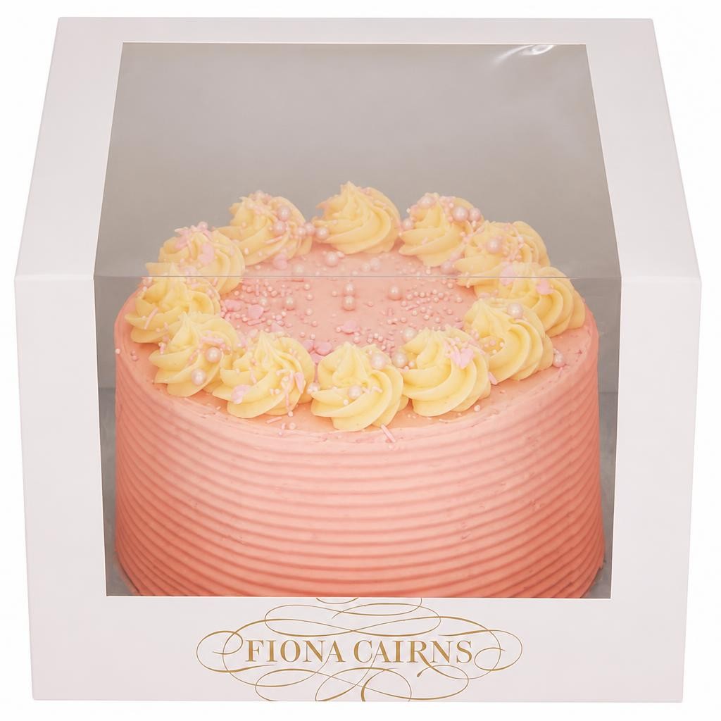 Fiona Cairns Golden Sponge Pink Boutique Cake