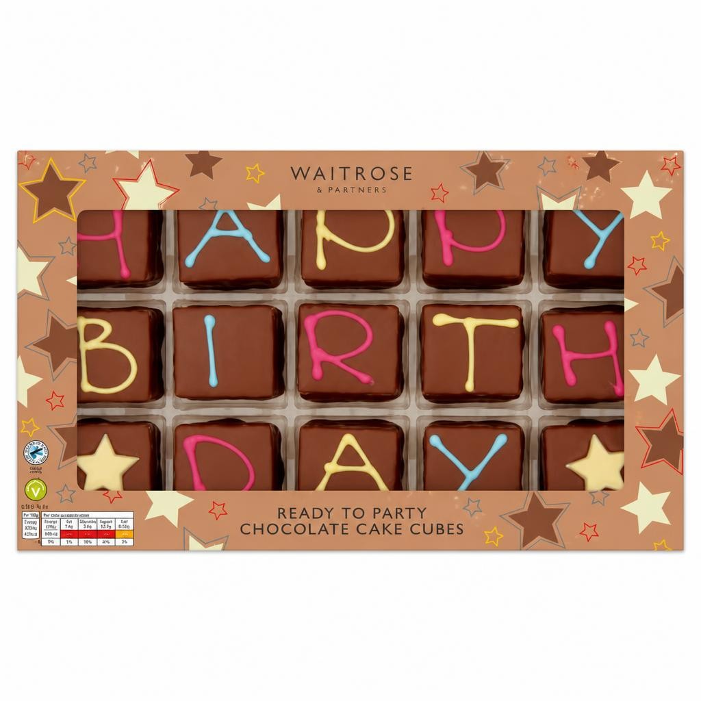 Waitrose Chocolate Cake Cubes