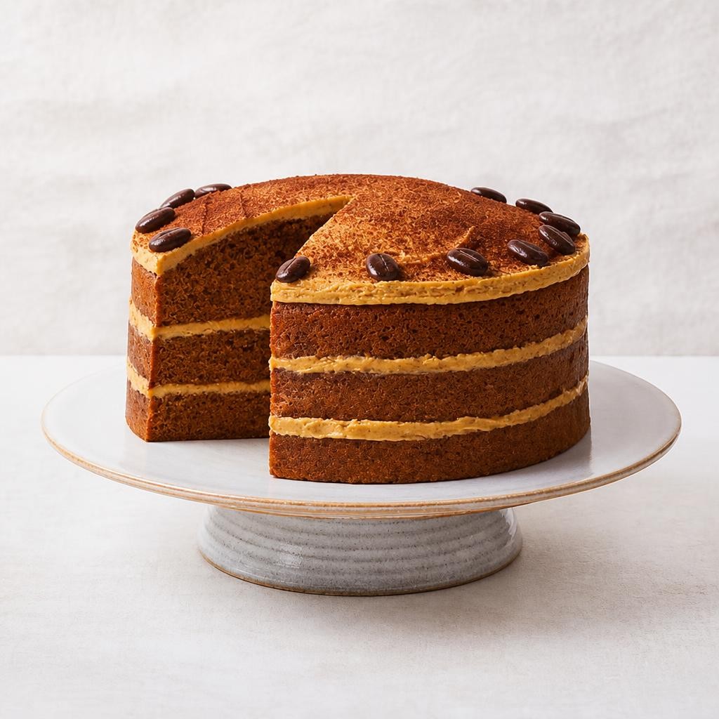 Triple Layer Cappuccino Cake