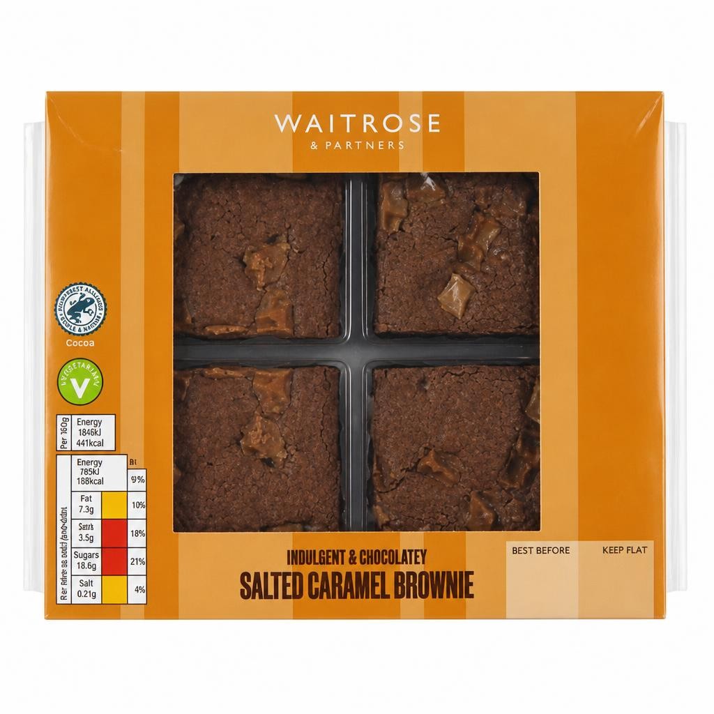 Waitrose Salted Caramel Brownies