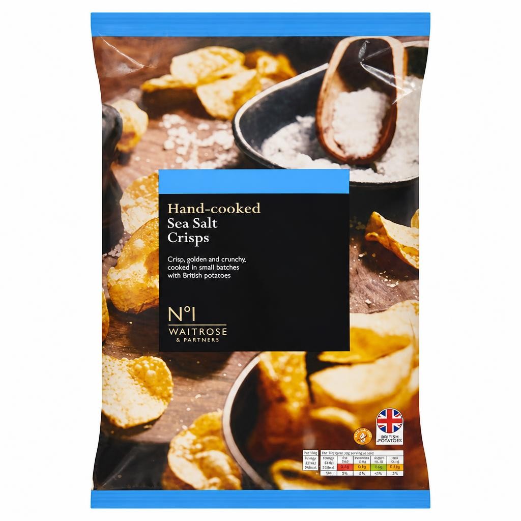 No.1 Hand-Cooked Sea Salt Crisps