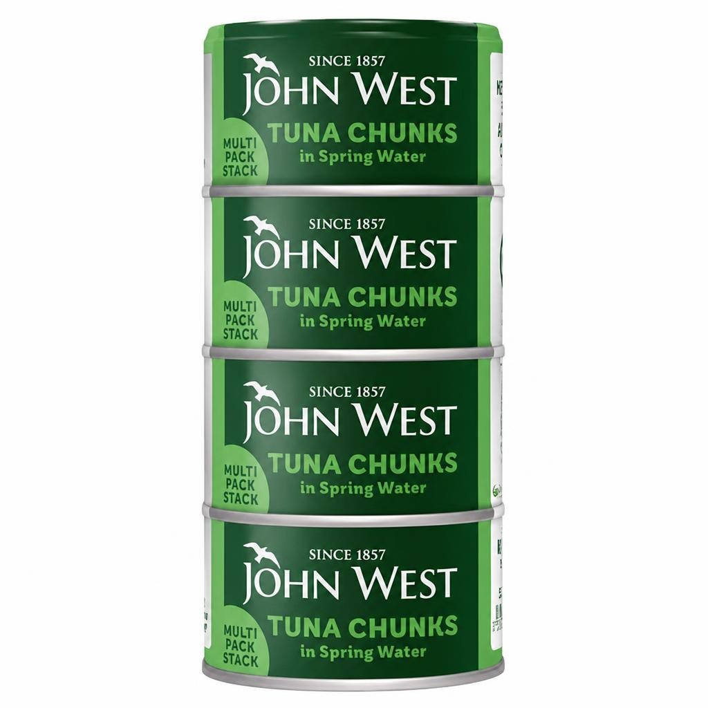 John West Tuna Chunks in Spring Water MSC 4x125g (102g drained)