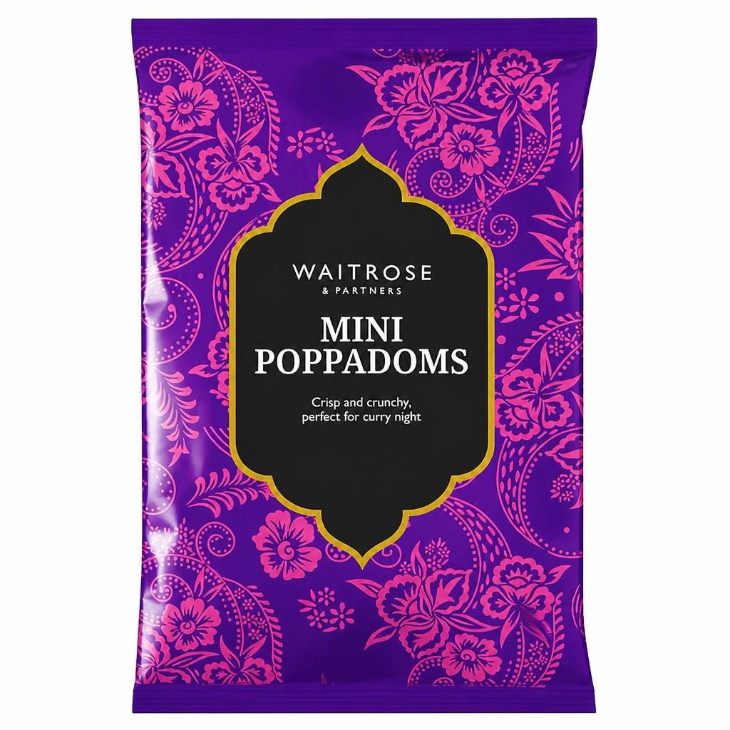 Waitrose Mini Poppadoms Sharing Snack