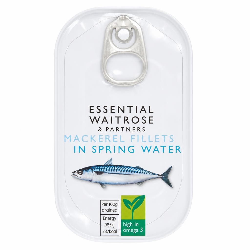 Essential Mackerel Fillets in Spring Water