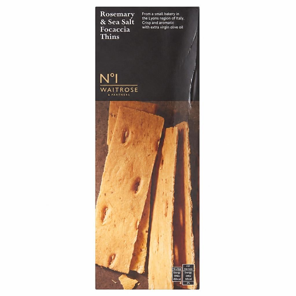 No.1 Italian Rosemary & Sea Salt Focaccia Thins