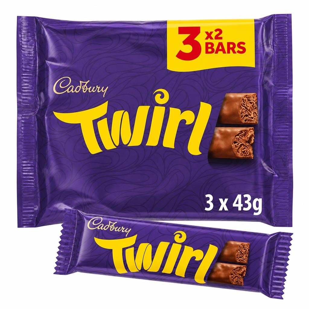 Cadbury Twirl Milk Chocolate 3 Pack Multipack
