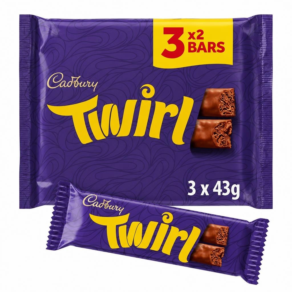 Cadbury Twirl Milk Chocolate 3 Pack Multipack