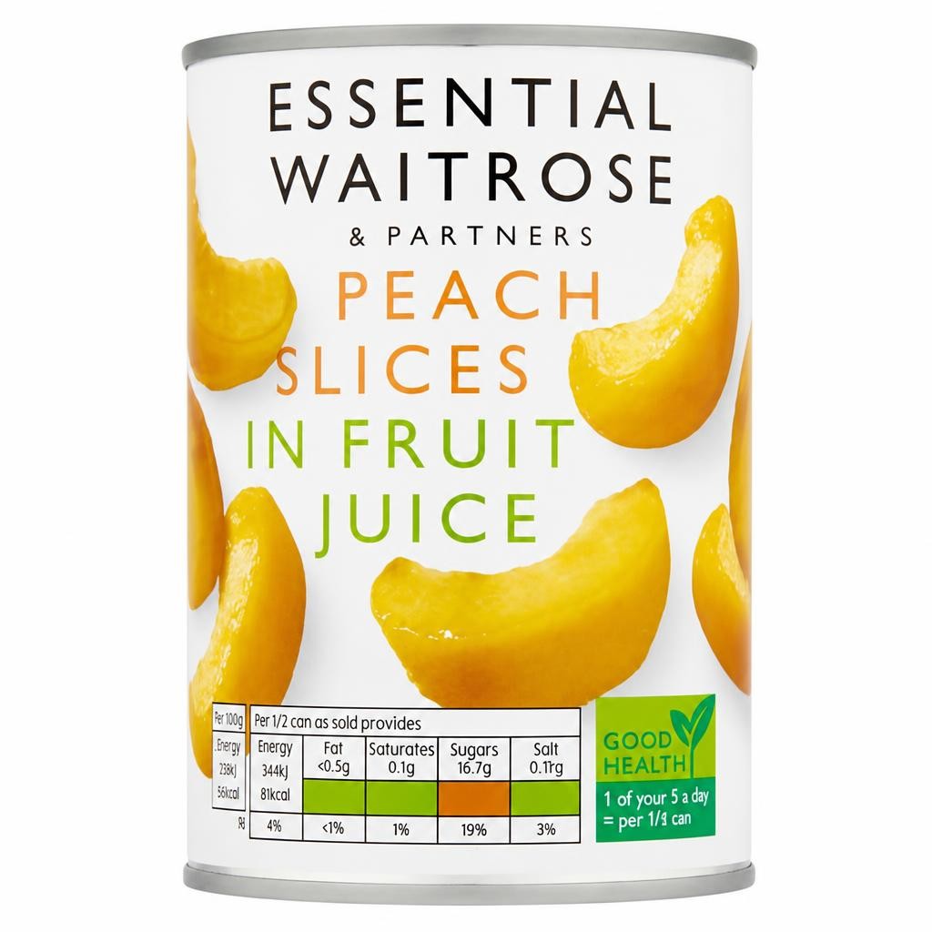 Essential Peach Slices in Grape Juice