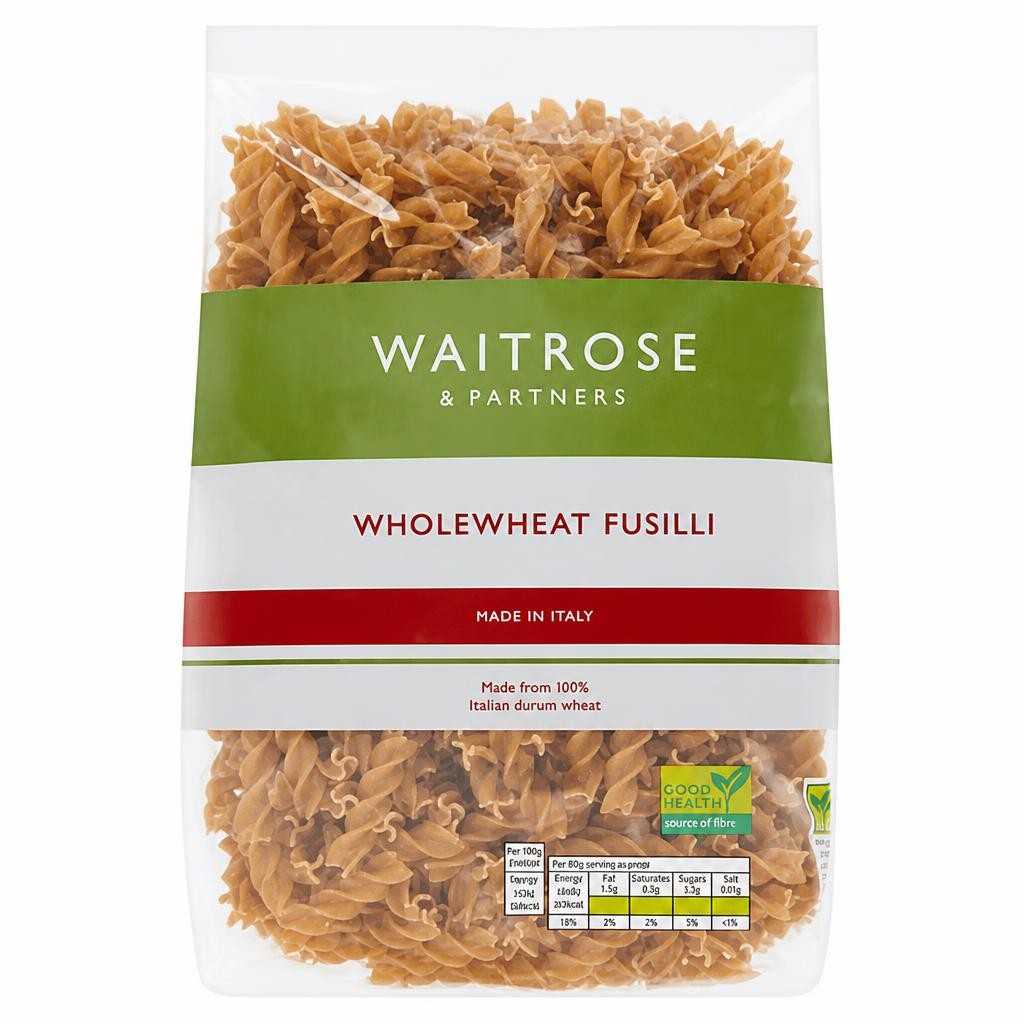 Waitrose Wholewheat Fusilli