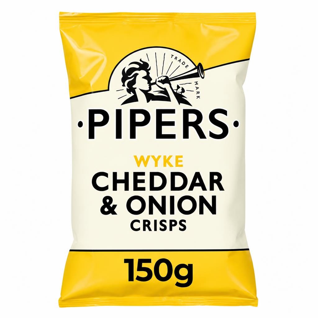 Pipers Wyke Cheddar & Onion Sharing Crisps
