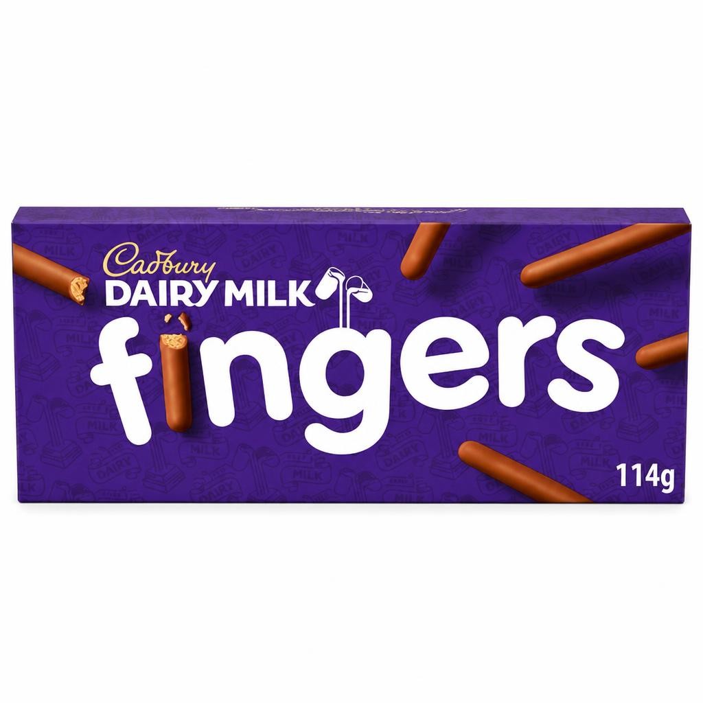 Cadbury Dairy Milk Fingers Milk Chocolate Covered Biscuits