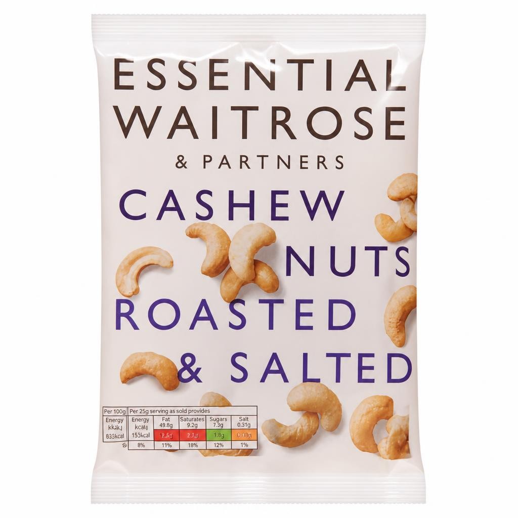 Waitrose Essential Roasted Salted Cashew Nuts