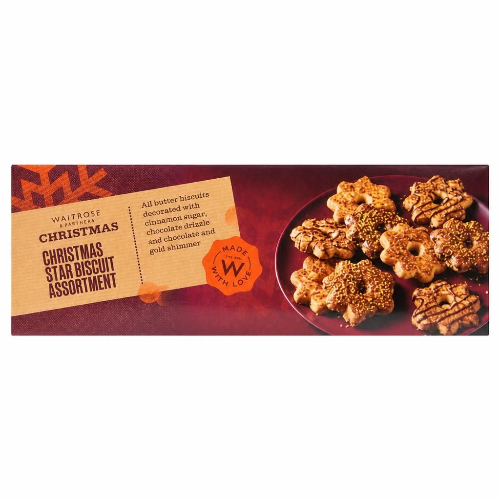Waitrose Christmas Star Biscuit Assortment