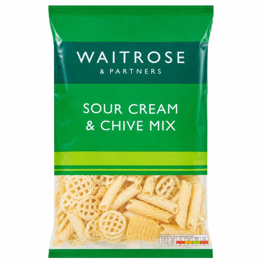 Waitrose Sour Cream & Chive Snack Mix Sharing Crisps