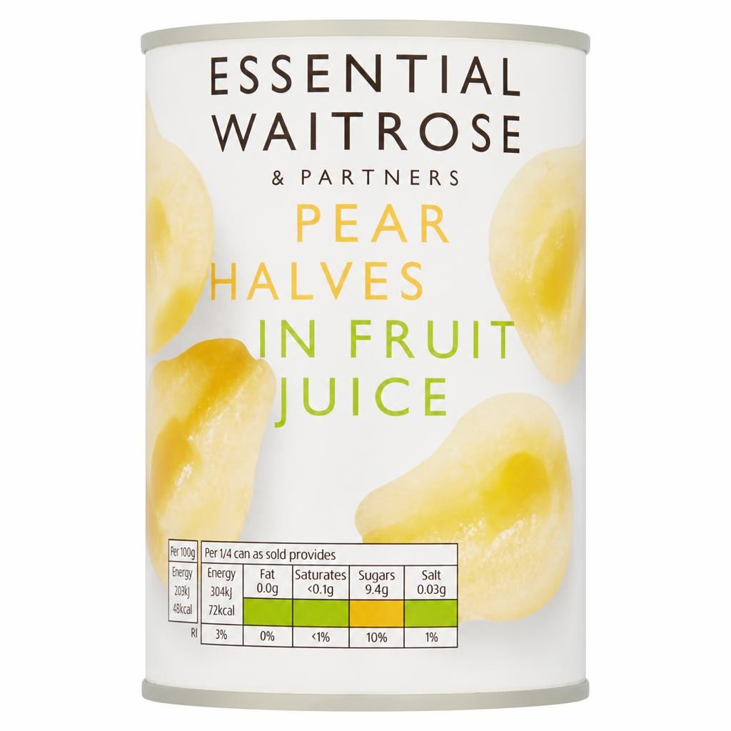 Waitrose Essential Pear Halves in Juice