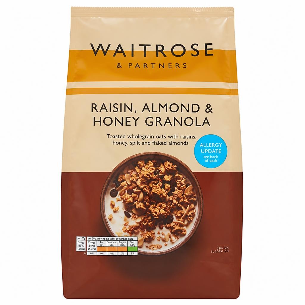 Waitrose Raisin, Almond Honey Granola 1Kg