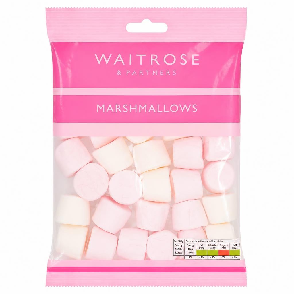 Waitrose Pink and White Marshmallows