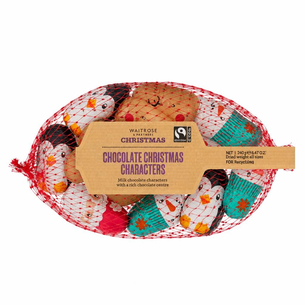 Waitrose Christmas Chocolate Christmas Characters