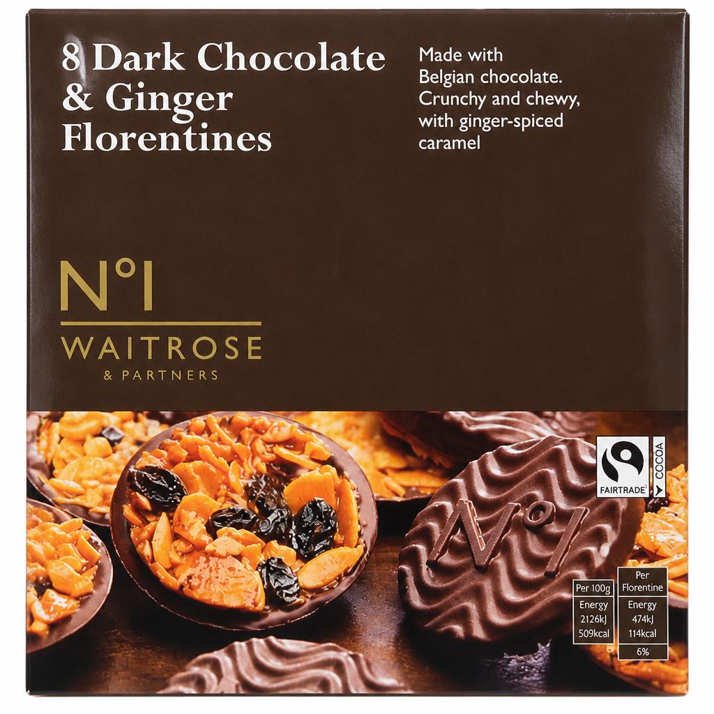 No.1 Dark Chocolate & Ginger Florentines