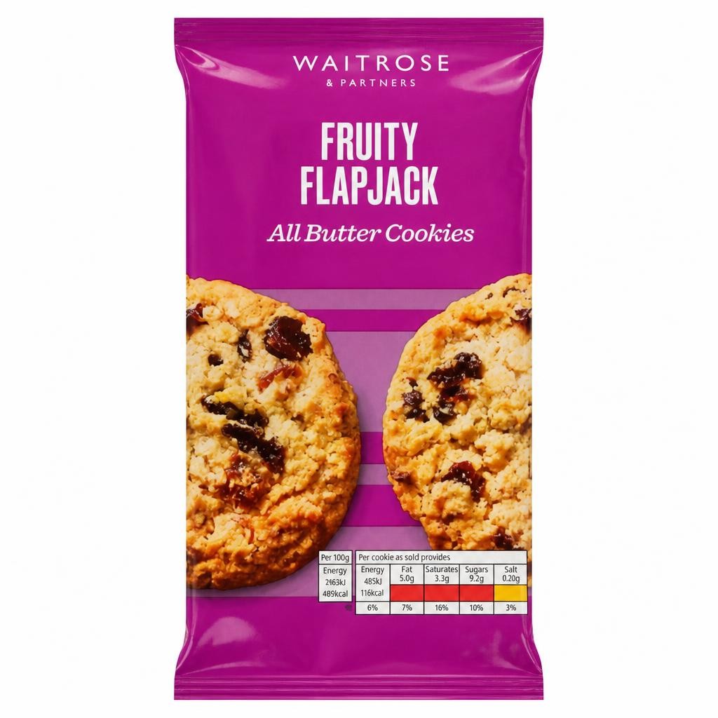 Waitrose 8 Flapjack All Butter Cookies