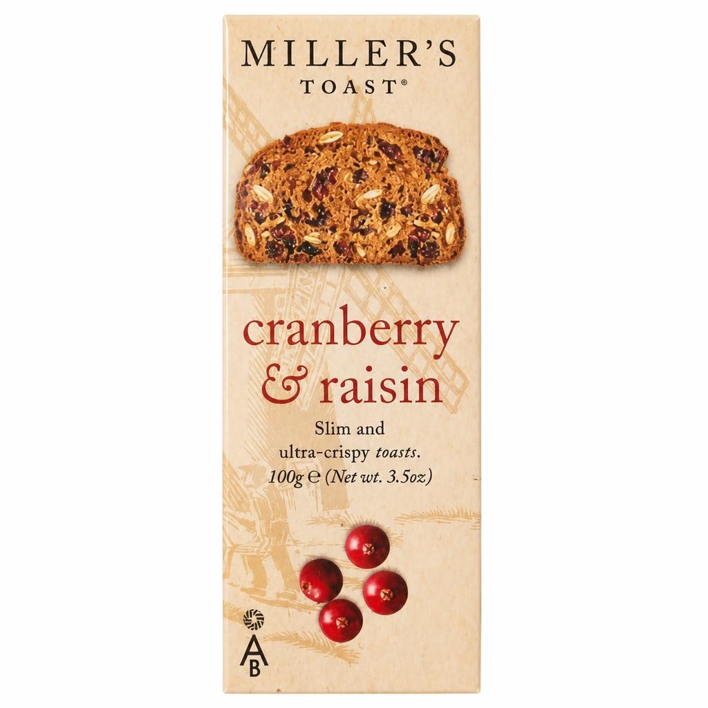 Miller's Toast Cranberry & Raisin