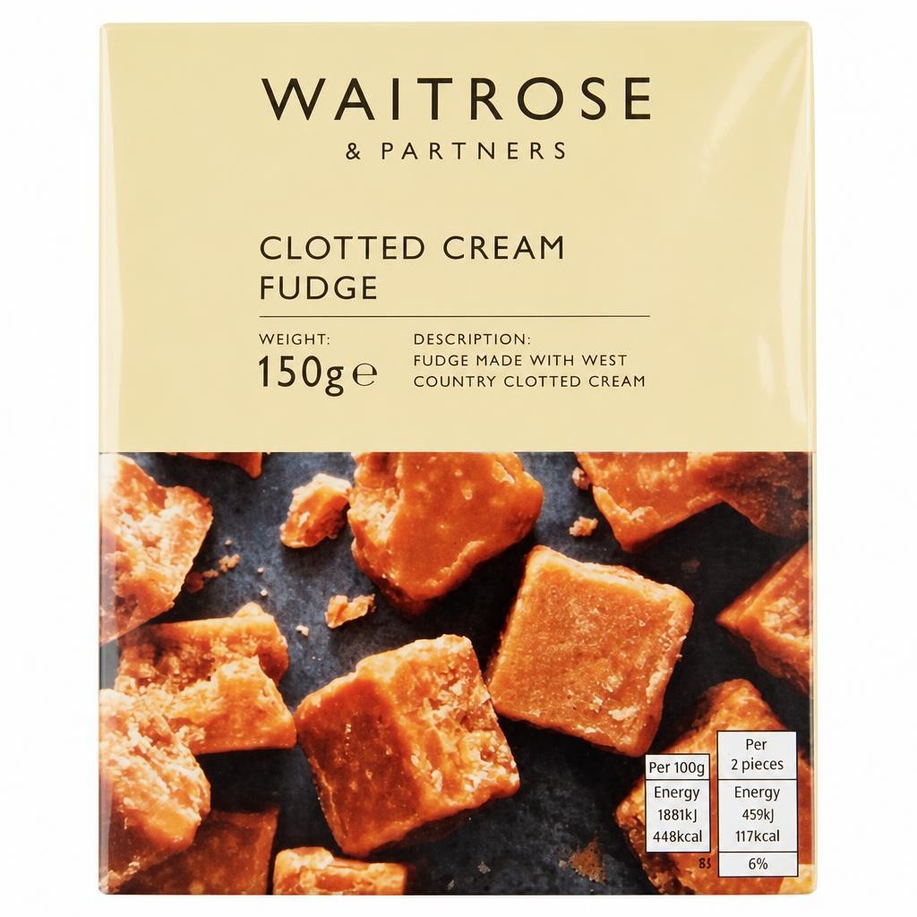 Waitrose Clotted Cream Fudge