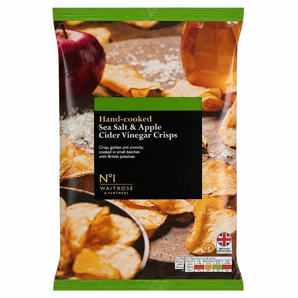 No.1 Hand-cooked Sea Salt & Apple Cider Vinegar Crisps