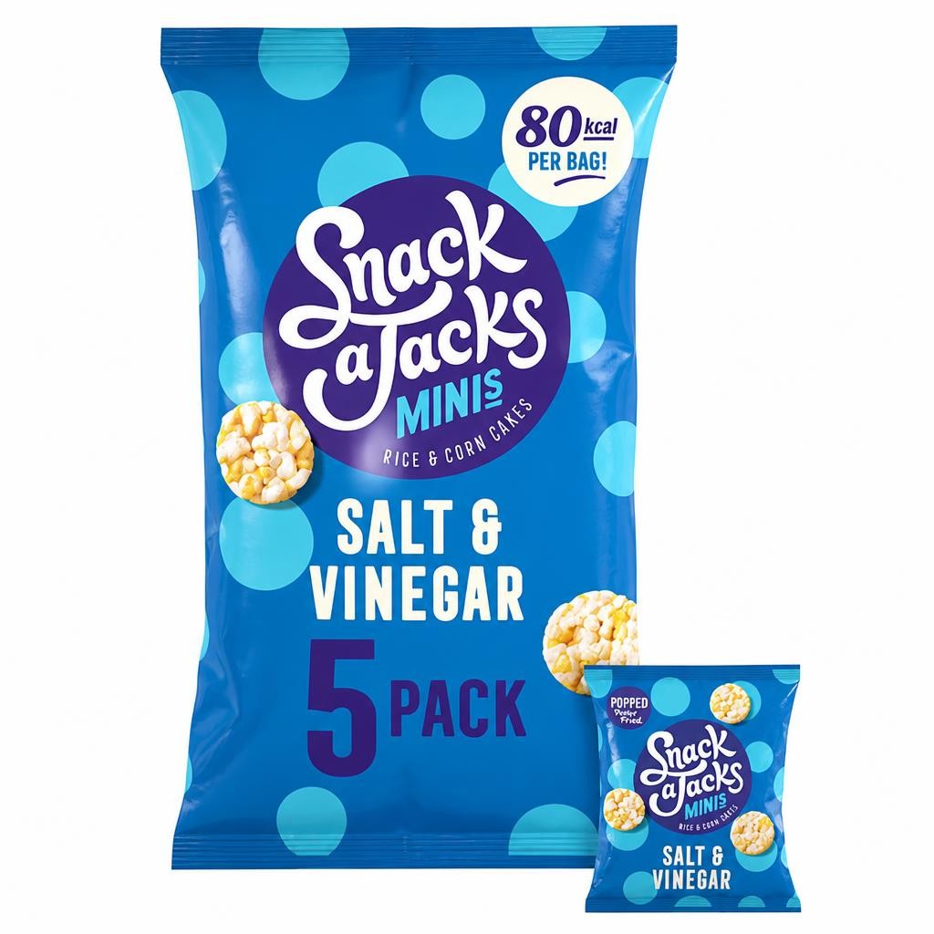 Snack a Jacks Salt & Vinegar Multipack Rice Cakes Crisps